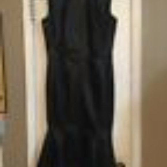 BRAND NEW!! Calvin Klein Black Leather Dress - Picture 5 of 10